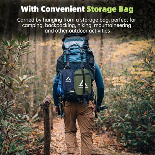 Camping Hammock with Mosquito Net, 2 Person Hammock Bug Net, Portable, Parachute Nylon for Outdoor, Camping, Hiking, Backpacking, Backyard, Beach, Travel (Hold Up to 500lbs) (Midnight Blue) - color: Midnight Blue