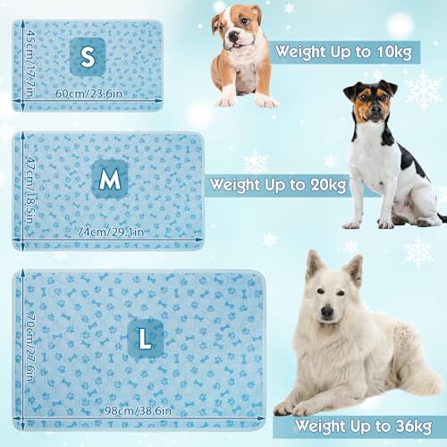 Dog Cooling Mat, Pet Cooling Mat for Dogs and Cats, Portable Summer Dog Cool Pad,Cool Bed for Pets, Premium Pet Cool Blanket for Summer - size: Large