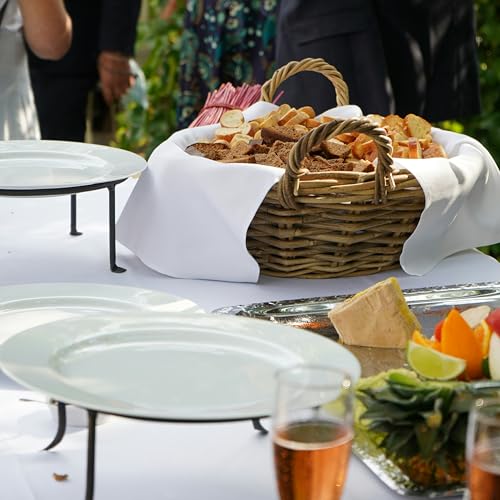 6ft Folding Table - Heavy Duty Plastic Portable Picnic Table with Handle, 330lb Capacity, Indoor Outdoor Utility Table for Parties, Camping, Dining - size: 6FT