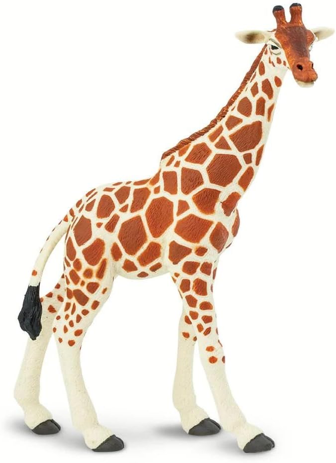Safari Ltd. Reticulated Giraffe Figurine - Lifelike 7" Model Figure - Educational Toy for Boys, Girls, and Kids Ages 3Y+