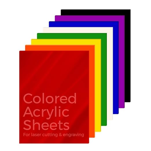 KastLite Colored Acrylic Sheets Nominal 6" x 18" - Plastic Sheet Easy to Cut, Saw, Shape, Laser Cut - Ideal for Arts & Crafts & DIY Projects- Durable, Lightweight, Scratch Resistant - Yellow 4 Pack
