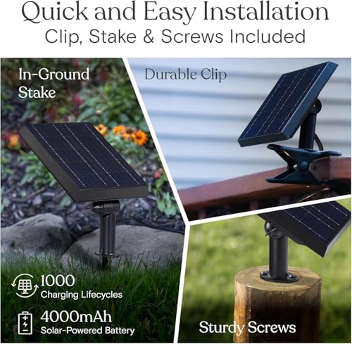 Brightech Ambience Pro Solar Powered Outdoor String Lights - Commercial Grade Patio Lights with 48 Ft Edison Bulbs - Shatterproof LED Solar Lights for - 1W LED, Warm White Light - style: Bright (1W) Manual Control 48 FT