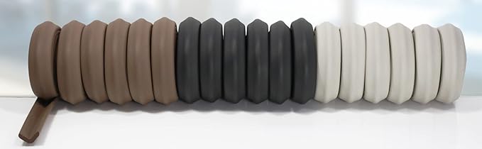 Kidkusion Baby Proof Edge Guards for Safety | Made in The USA | 18 Feet | Off White | Edge Protectors for Furniture, Tables, Fireplaces | Heavy Duty Tape Included
