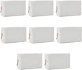 Bridesmaid Proposal Gifts Letter Cosmetic makeup bag bulk for Wedding Party Favors Bachelorette party decorations Toiletry Organizer Bag Makeup Case Gift (8, White)