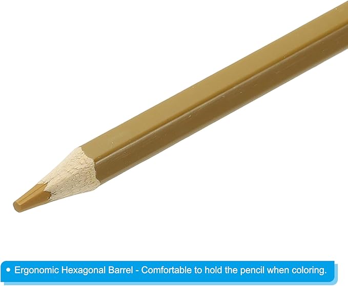 PATIKIL Watercolor Pencil, 6Pcs Water Soluble Pencils for Blending, Coloring, Sketch Drawing, Painting, Bright Orange