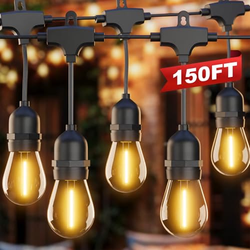 LAUSAINT HOME 20x40 Party Tent with 150ft Lights, Heavy Duty Waterproof Canopy with Removable Sidewalls & Roll-Up Door, Large White Event Shelter with Steel Frame for Wedding, Backyard, BBQ, Camping - size: 20x40 with 150ft Lights
