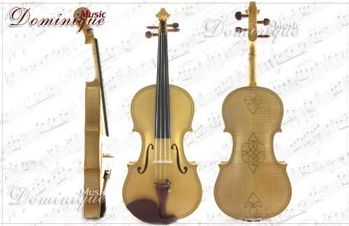 "Blonde" D Z Strad Violin – Gasparo da Salo 1590, “Adam” Copy (Limited Edition) Concert Violin 4/4 Full Size Handmade with Dominant Strings, Case, Bow, Shoulder Rest and Rosin