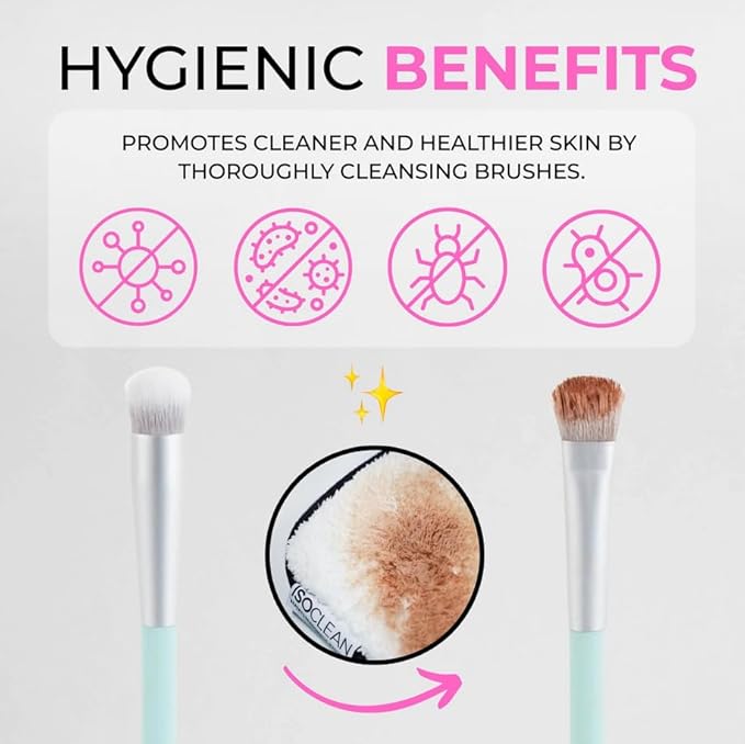 ISOCLEAN Professional Brush Cleaner 9 fl oz - Spray Top Makeup Brush Cleaner for Cosmetic Tools, Cleans Bristles, Scented No-Rinse Formula Dries in 60 Seconds, Vegan, Not Tested on Animals