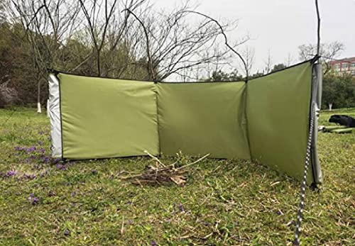 WANLIAN Windbreaks Stove Windscreen Oxford cloth(No included Poles)Camping Beach Windshield Shelter,Backpack Portable Picnic Screen,Sunshade Screen,Outdoor Caravan Privacy Shield,for Garden BBQ Picnic