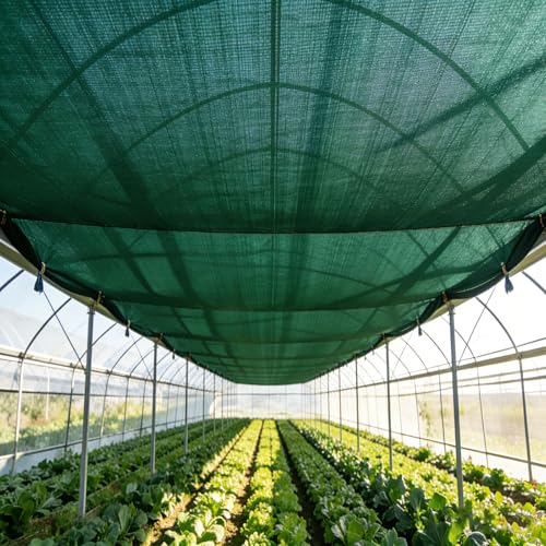 80% Garden Shade Cloth Sun Shade Fabric – UV Resistant Durable Sunblock Netting for Plants,Outdoor Patio,and Greenhouse Coverage[Green 8×16FT] - size: 8×16FT