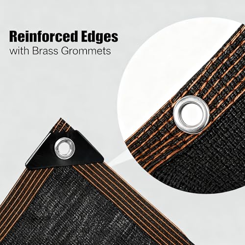 Shade Cloth - for Plants Greenhouse, 70% Sunblock Shade Sails -for Outdoor Garden Pergola Patio Lawn Sun Shade Cloths for Kennel Chicken Coop Easier to Hang Plant Shade Net Cover - size: 5'x16'