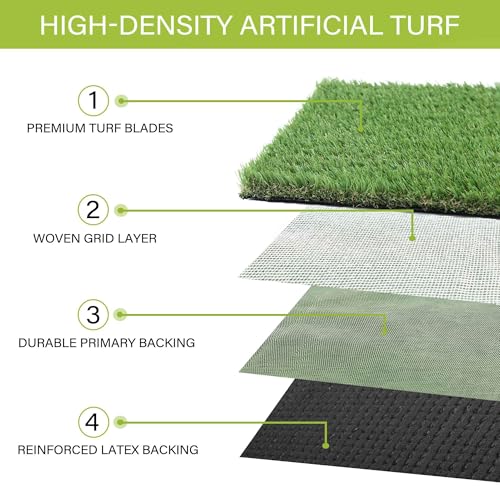 Sunturf Fake Grass for Dog to Pee on Artificial Grass for Dogs Grass Turf Mats for Puppy Pee Training Dog Pee Pads Extra Large for Dogs 4x10FT Dog Supplies Reusable - size: 4x10 FT