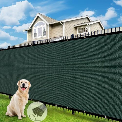 Privacy Fence Screen 3 X 15 FT, Heavy Duty Outdoor Shade Mesh Cloth for Garden, Backyard, Patio, Balcony & More – UV Protection, Windproof & Durable – Easy Installation with Grommets, Customizable - size: 3FT X 15FT