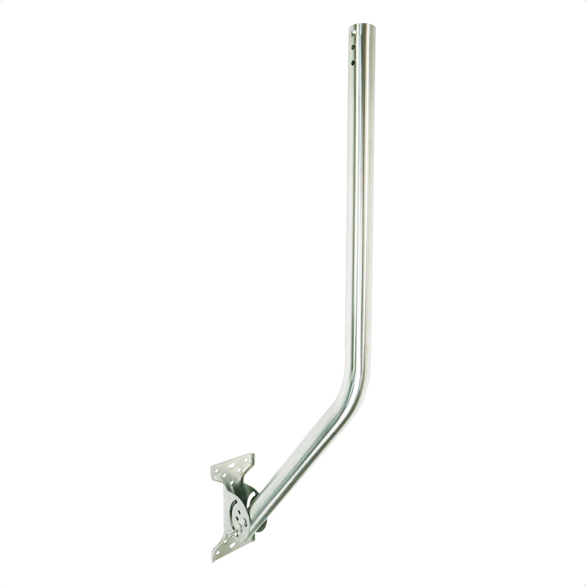 Proxicast Pro-Grade J-Max 100% Solid Rustproof Aluminum Antenna Mount - Universal Outdoor Adjustable Pivot/Lock Bracket & J-Pipe Mast (1.5" x 36" Pole) for Wall, Eave or Roof Mounting (ANT-800-JP2-XL)