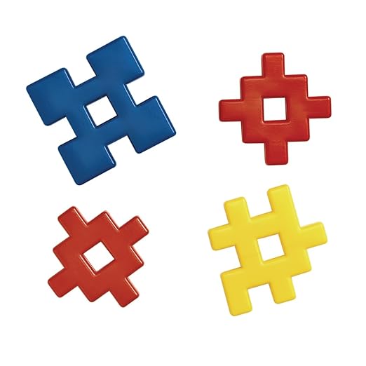 Excellerations Construction Toys, STEM Building Toys, Blocks, 3-3/4 inches L x 3/4 inches W x 3-3/4 inches H, Builders, Connection Toys, Ages 18 Months and up, Preschool