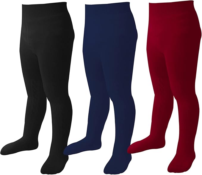 Mini angel Baby Tights Toddler Girl Tights Seamless Cable Knit Leggings Soft Cotton Stockings Pantyhose 3/4/5 Pack