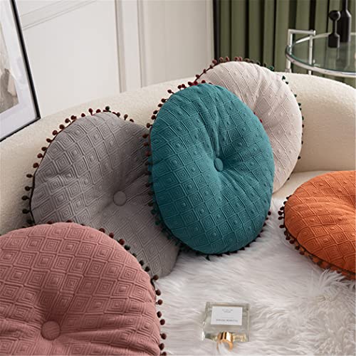 Round Cushion Ball Round Pillow Sofa Cushion Floor Pillow (Blue, 15.7in40cm) - color: Blue