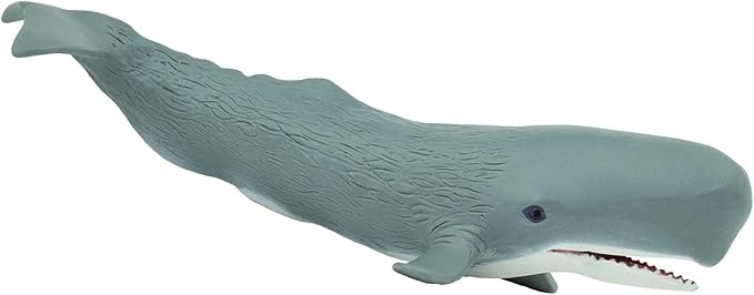 Safari Ltd. Sperm Whale Figurine - Detailed 8.5" Plastic Model Figure - Fun Educational Play Toy for Boys, Girls & Kids Ages 3+