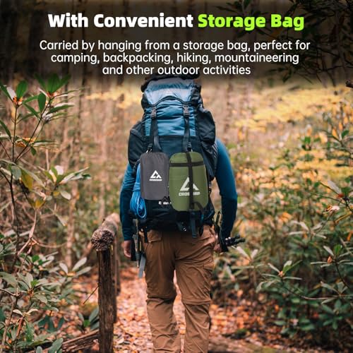 Camping Hammock with Mosquito Net – Portable Parachute Nylon Backpacking Hammock with Tree Straps, Camp Rope & Stake - for Hiking, Backpacking, Travel, Backyard, Beach – Holds Up to 500lbs (Green) - color: Green