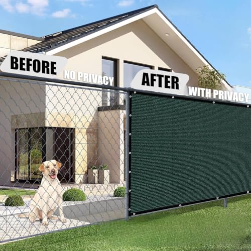 Privacy Fence Screen 3 X 95 FT, Heavy Duty Outdoor Shade Mesh Cloth for Garden, Backyard, Patio, Balcony & More – UV Protection, Windproof & Durable – Easy Installation with Grommets, Customizable - size: 3FT X 95FT