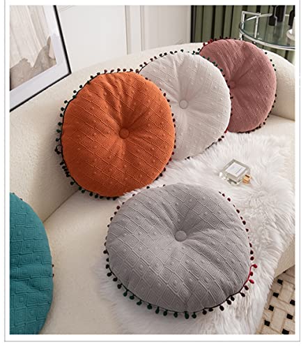 Round Cushion Ball Round Pillow Sofa Cushion Floor Pillow (Orange, 15.7in40cm) - color: Orange