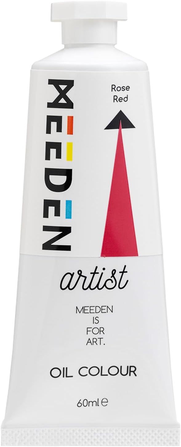 MEEDEN Artist Grade Oil Paint: Rose Red - 60ml/2oz Tube - Professional Art Paints for Canvas Painting