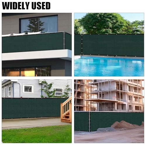 Privacy Fence Screen 3 X 95 FT, Heavy Duty Outdoor Shade Mesh Cloth for Garden, Backyard, Patio, Balcony & More – UV Protection, Windproof & Durable – Easy Installation with Grommets, Customizable - size: 3FT X 95FT