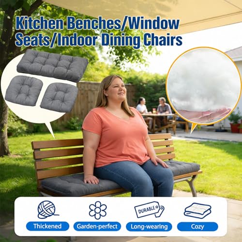 Outdoor Loveseat Cushions Patio Chair Cushions Bay Window Cushion Kitchen 20x20 - color: Brown