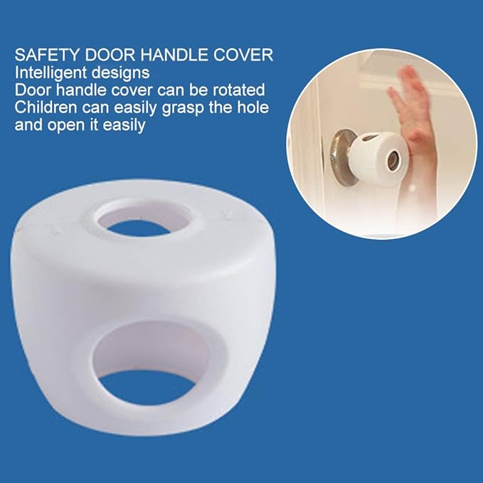 Door Handle Cover, 5pcs Safety Door Knob Covers Door Knob Locks Protector Child Room Anti Collision Safety Products