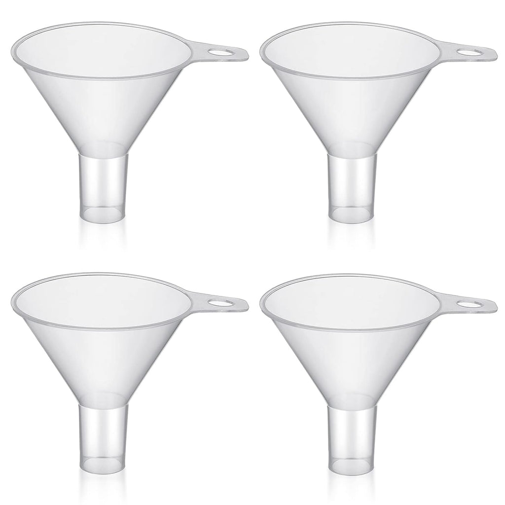 Mini Plastic Funnel for Filling Bottles,Small funnels for Filling Small Bottles for Filling Sand Water Powder Essential Oils Perfumes Kitchen Bath Garage,Wide Mouth Funnel