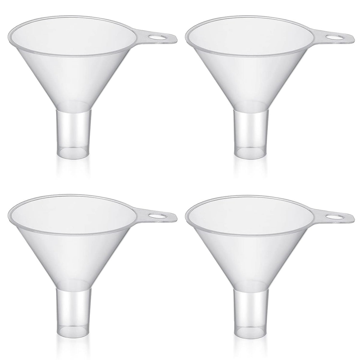 Mini Plastic Funnel for Filling Bottles,Small funnels for Filling Small Bottles for Filling Sand Water Powder Essential Oils Perfumes Kitchen Bath Garage,Wide Mouth Funnel