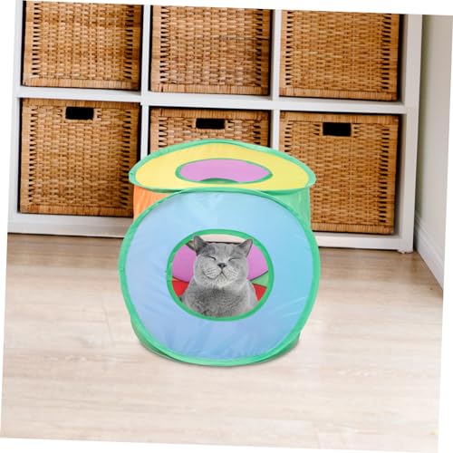 BESTonZON Foldable Cat Tent Outdoor Pop-Up Sun Shelter for Pets Portable Non-Woven Fabric Cat House UV Protection for Small Dogs and