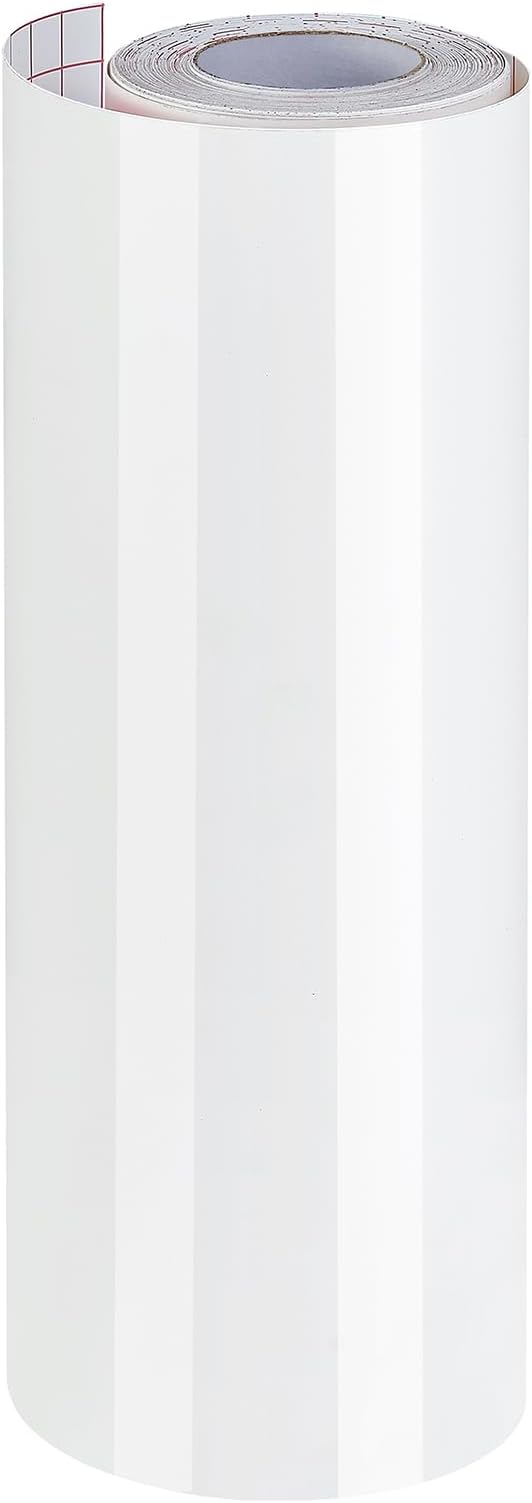 Ant Smart Adhesive Permanent Vinyl Compatible with Cricut Explore and Maker Series Without Cutting Mats, Create DIY Projects, Decals, Stickers & More (White, 13inch x 50ft)