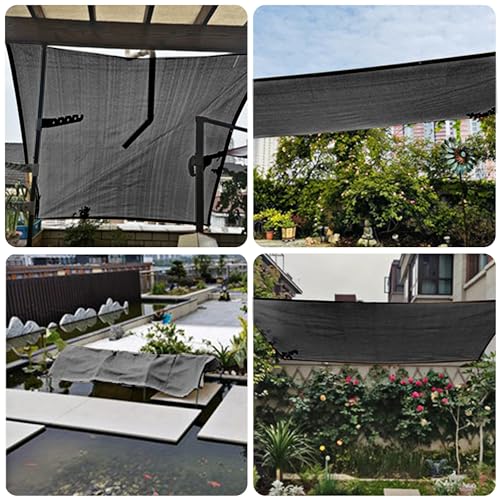 winemana 50% Black Shade Cloth, 3.3 x 6.6 FT Durable Mesh Tarp with Grommets, Garden Sunblock Shade Cloth Shading Antifreezing for Plants Cover, Greenhouse, Barns Kennel, Patio, Tomatoes - size: 3.3 FT x 6.6 FT, style: 50%