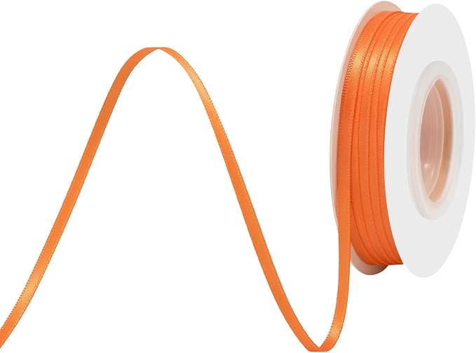Torrid Satin Ribbon 1/8" X 50 Yards Solid Color Double Faced Ribbons Perfect for Crafts Wedding Decor Bow Making Arts Sewing and More