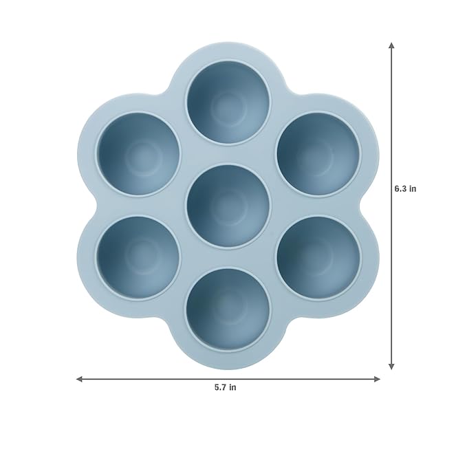 PandaEar 3 Pack Baby Food Freezer Tray with Lids, Silicone Baby Food Storage Container for Homemade Baby Food, Purees, Breastmilk (Blue/Green/Carnation)