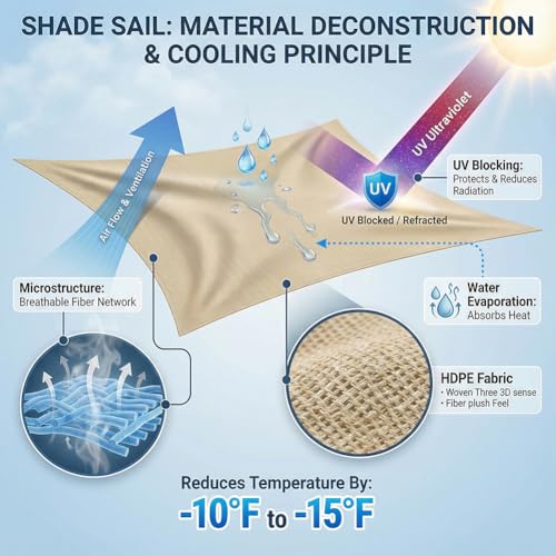 Sun Shade Sail Sand Yellow Triangle 10'X10'X10' Permeable Garden Canopy for Outdoor Patio Backyard and Deck Sun Protection Fabric with Fade and Tear Resistance - size: Triangle-10FTx10FTx10FT