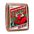 Tarp 30x50 ft 100% Waterproof 7mil Durable Grommets and Reinforced Edges,Uv Resistant,Green/Brown Tarp,Emergency Rain Shelter,Outdoor Cover and Camping Use -by MVPNET - size: 30x50