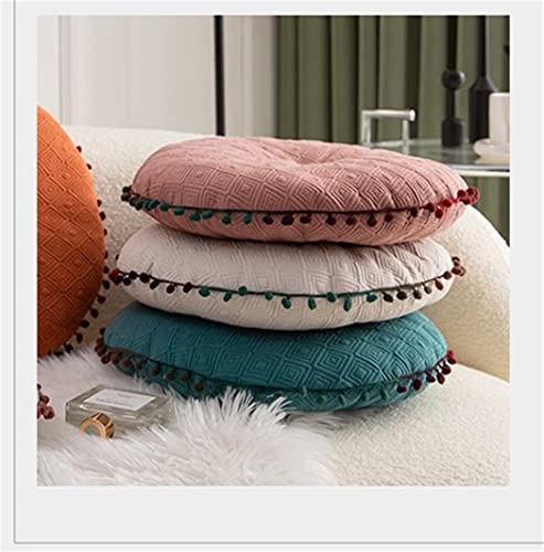 Round Cushion Ball Round Pillow Sofa Cushion Floor Pillow (Pink, 15.7in40cm) - color: Pink