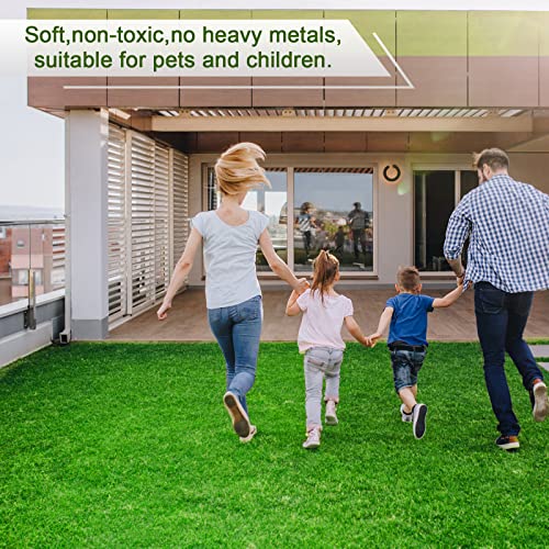 Weidear Artificial Grass 3 ft x 9 ft, 0.8 inch Fake Grass Mat, 4 Tones Synthetic Turf Rug, Indoor Outdoor Turf Grass for Dogs Pets/Patio Lawn Landscape Garden, Customized Sizes - size: 3X9ft