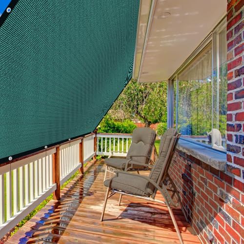 80% Sunblock Shade Cloth Net Resistant - Garden Shade Mesh for Plant Cover,Greenhouse,Chicken Coop,Kennels,Tomatoes Plants[Green8×10FT] - size: 8×10FT