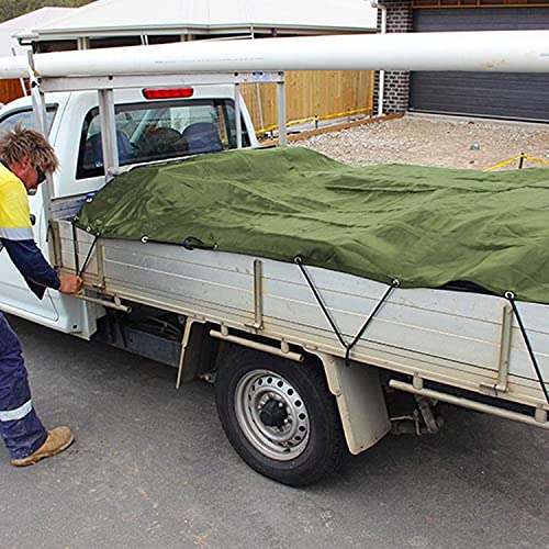Tarp Canvas,Heavy Duty Waterproof for Outdoors, Truck, Water Resistant, UV Resistant Tarpaulin Cover for Car Boat Camping Firewood Woodpile(6.6 x 9.8 Feet) - size: 6.6 x 9.8 Feet