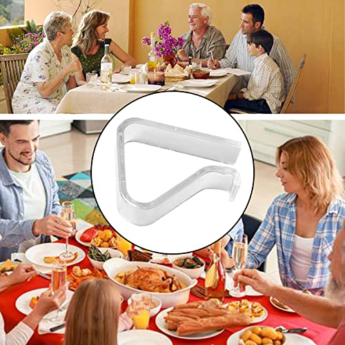 24 Pieces Transparent Clear Tablecloth Clips, Plastic Table Cloth Clips，Windproof Table Cover Holder Clamps，Table Cloth Holder for Home Wedding Party Christmas Outdoor Indoor Picnic Camping(Large) - size: Large
