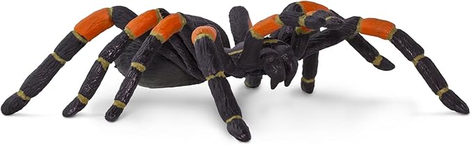 Safari Ltd. Orange-Kneed Tarantula Figurine - Realistic 8" Arachnid Figure - Educational Toy for Boys, Girls, and Kids Ages 3+