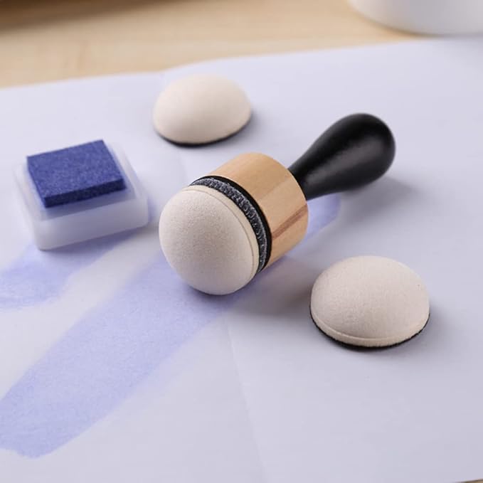 CYFUN DESIGN Ink Paints Mixing Blending Tools,Mini Replacement Foam Refills and Covers Sets for DIY Scrapbooking Crafts Paper Crafting Projects Card Ink Painting Tools