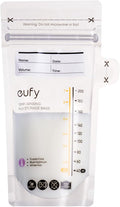 eufy Breast Milk Storage Bag with Temperature Sensing Color Change, Milk Storing Bags for Breastfeeding, 7 oz Disposable Storage Bags, Self-Standing, Leakproof Milk Freeze Storage Pouches (120 Pieces)