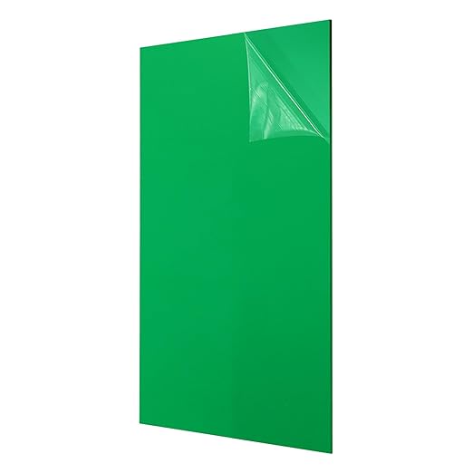 uxcell Acrylic Sheets 12x8 Inch Acrylic Panel 1/8 Inch-3mm Plastic Board for Picture Frames Sign Holders DIY Display Projects Craft, Green