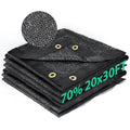 Kesfitt 70% Shade Cloth 20x30 ft, Breathable HDPE Mesh Sun Shade Tarp for Garden & Greenhouse, UV Resistant Outdoor Shade Fabric with Copper Grommets for Plants, Patio, Yard - size: 20ftx30ft, style: 70% Shading Rate