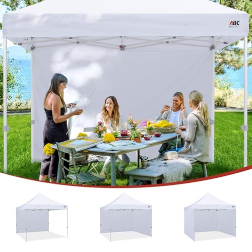 ABCCANOPY Instant Canopy SunWall 10x10 FT, 1 Pack Sidewall Only, No Frame or Top, Beige - color: beige, size: 10x10