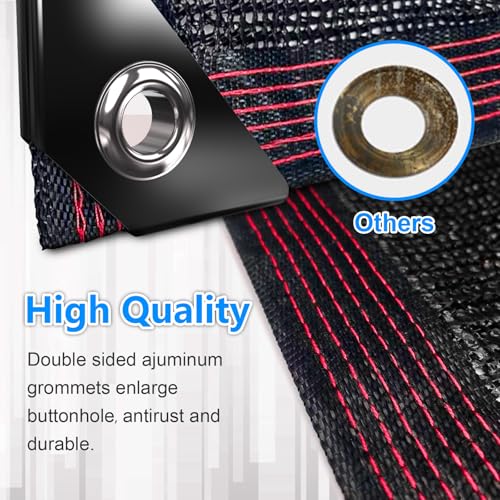 70% Black Shade Cloth for Garden, 6.5x10FT Resistant Garden Sun Shade Net, Durable Mesh Shade Tarp with Reinforced Grommets for Greenhouse, Plant, Chicken Coop, Pergola,Canopy (6.5ft*10ft) - color: 6.5ftx10ft